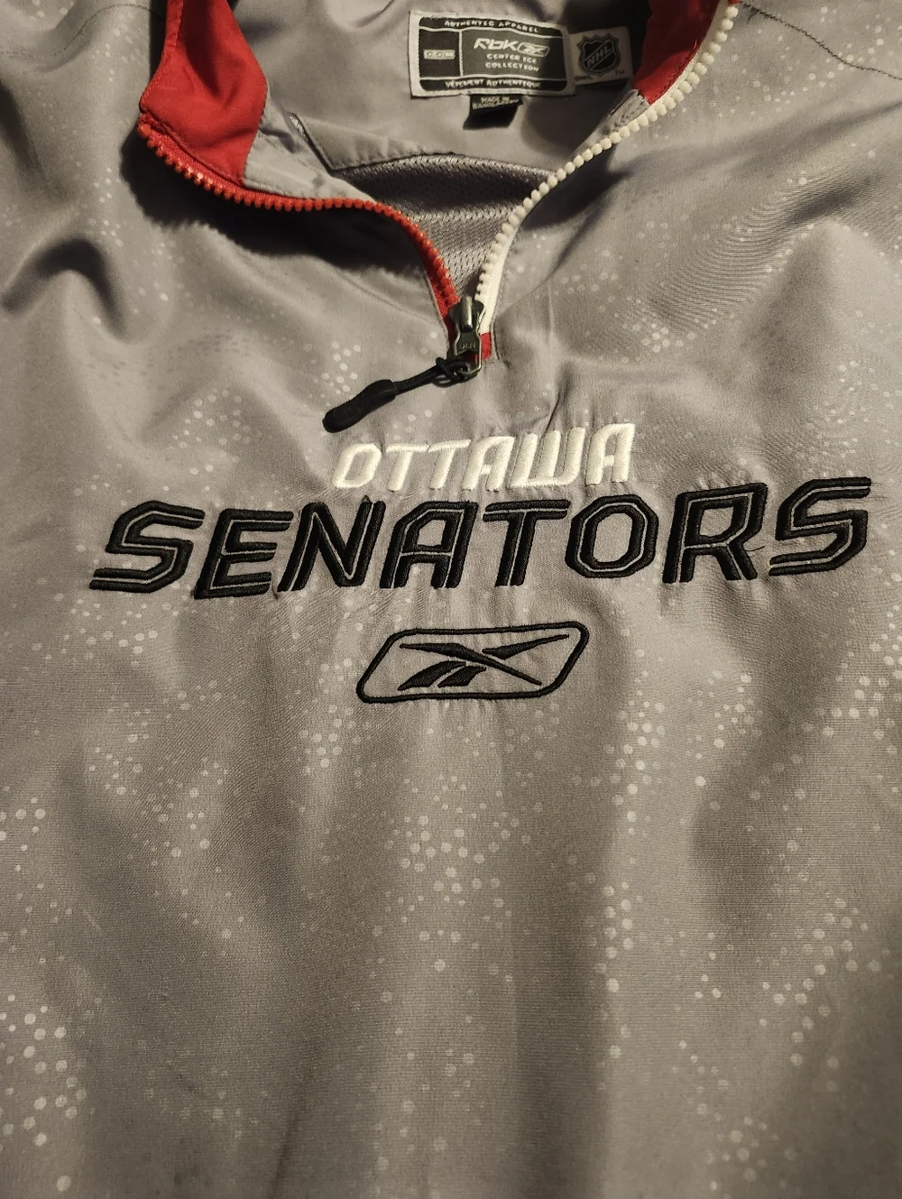 Ottawa Senators Reebok Pullover Windbreaker Jacket Men's Size Large - Picture 5 of 12